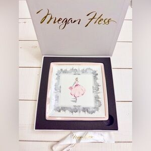 Porcelain Trinket Tray- Grace Kelly or Audrey Hepburn- by Megan Hess